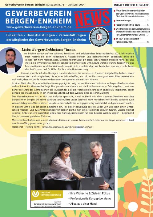 Titelseite GWV-News Nr. 76